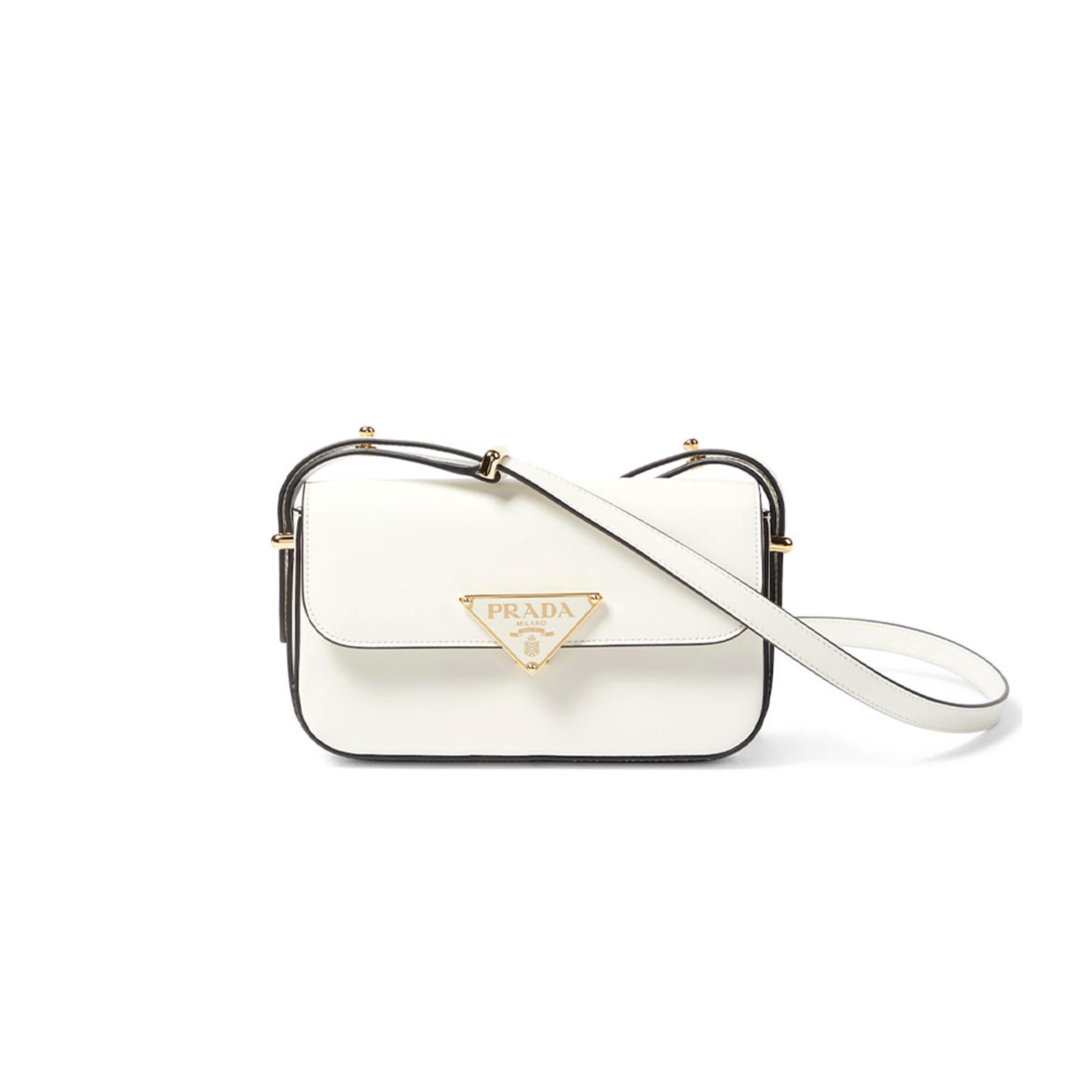 PRADA PATENT LEATHER SHOULDER BAG 1BD339 (20.5*10.5*4cm) 